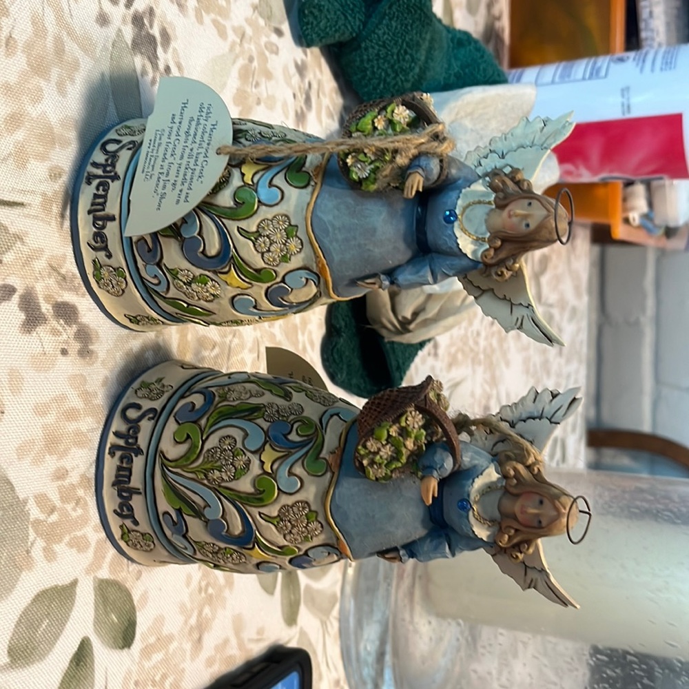 Two Jim Shore September statues